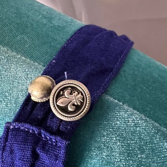 Vintage 70's Artisana Women's Teen's Navy Dress - Picture 6 of 8